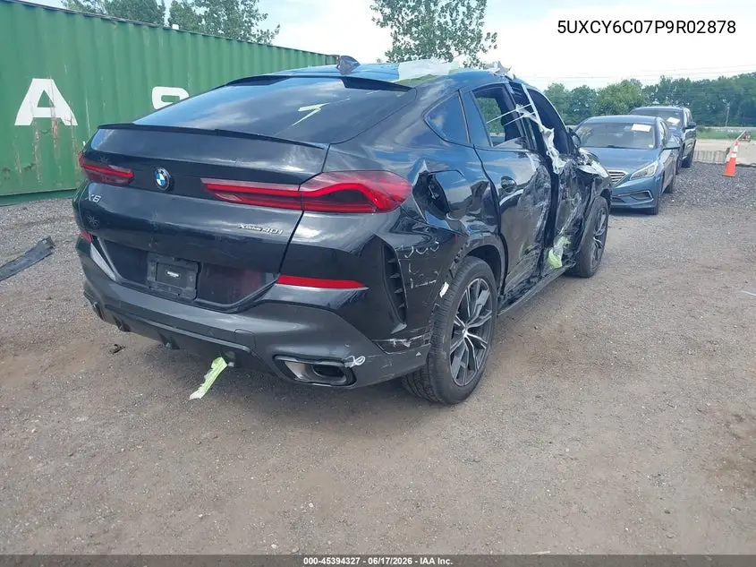 2023 BMW X6 xDrive40I VIN: 5UXCY6C07P9R02878 Lot: 45394327