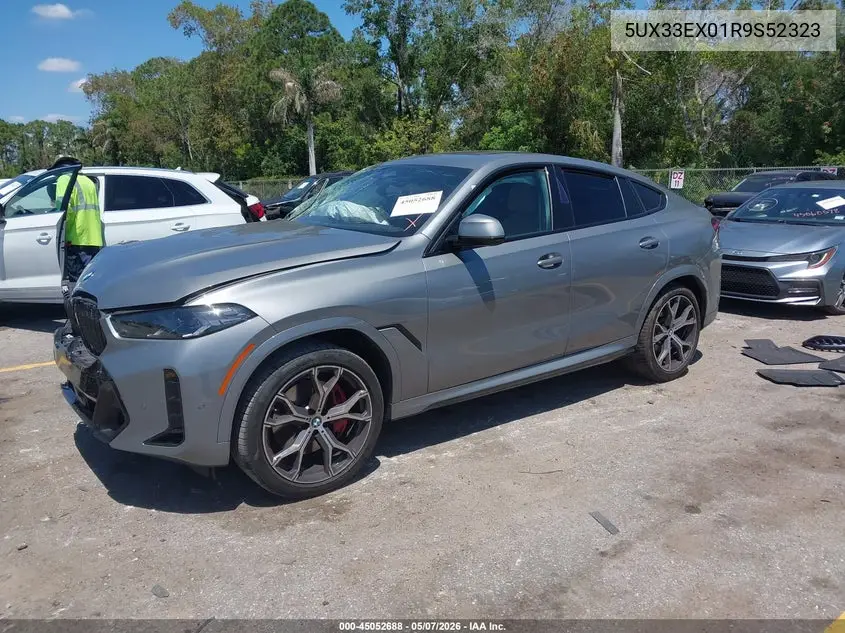 2024 BMW X6 xDrive40I VIN: 5UX33EX01R9S52323 Lot: 45052688