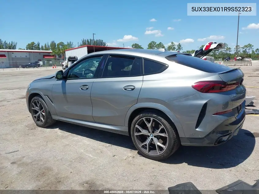 2024 BMW X6 xDrive40I VIN: 5UX33EX01R9S52323 Lot: 45052688