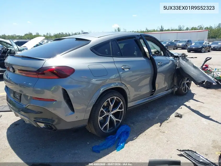 2024 BMW X6 xDrive40I VIN: 5UX33EX01R9S52323 Lot: 45052688