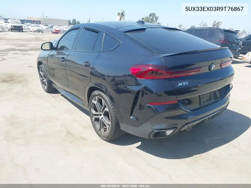 2024 BMW X6 xDrive40I VIN: 5UX33EX03R9T76867 Lot: 45185318