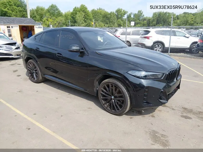 2024 BMW X6 xDrive40I VIN: 5UX33EX05R9U78624 Lot: 45247728