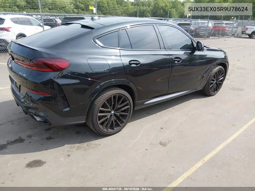 2024 BMW X6 xDrive40I VIN: 5UX33EX05R9U78624 Lot: 45247728