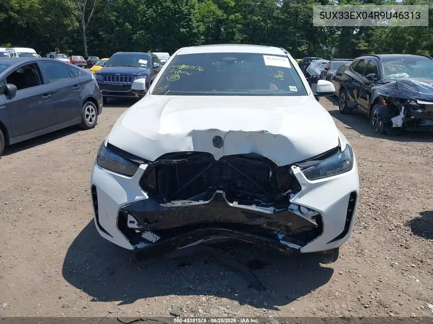 2024 BMW X6 xDrive40I VIN: 5UX33EX04R9U46313 Lot: 45381576