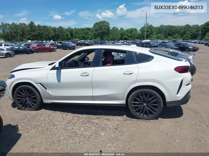 2024 BMW X6 xDrive40I VIN: 5UX33EX04R9U46313 Lot: 45381576