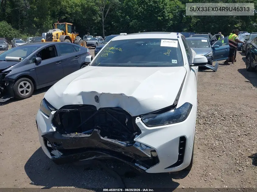2024 BMW X6 xDrive40I VIN: 5UX33EX04R9U46313 Lot: 45381576
