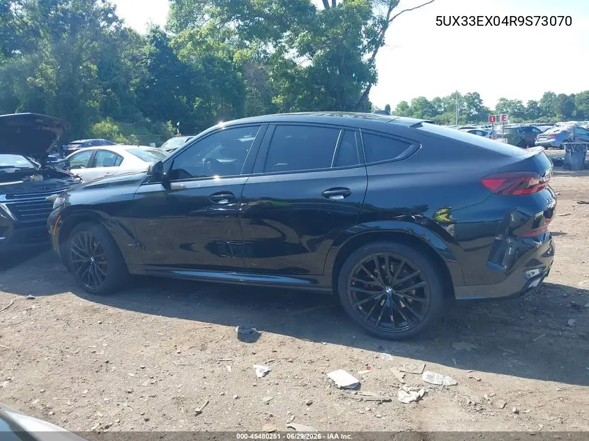 2024 BMW X6 xDrive40I VIN: 5UX33EX04R9S73070 Lot: 45480251