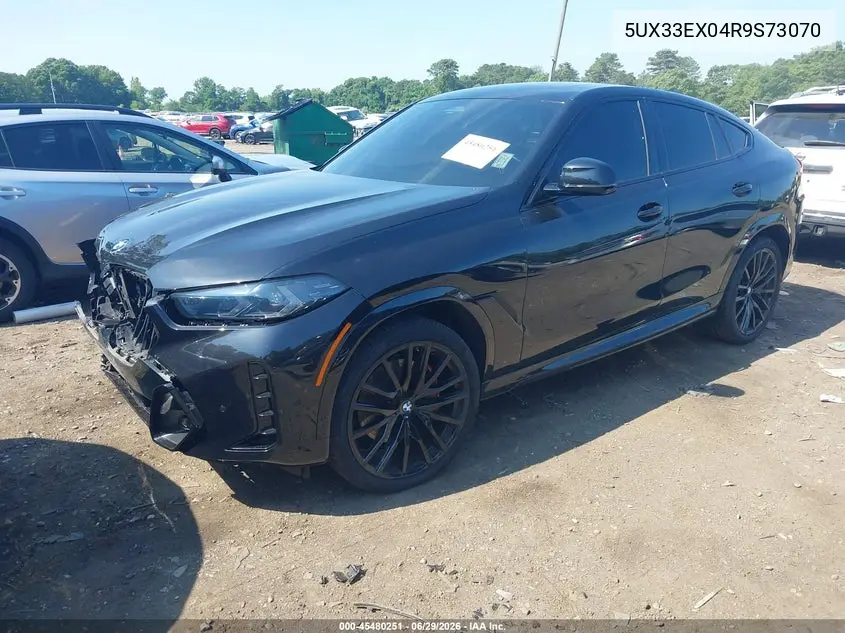 2024 BMW X6 xDrive40I VIN: 5UX33EX04R9S73070 Lot: 45480251