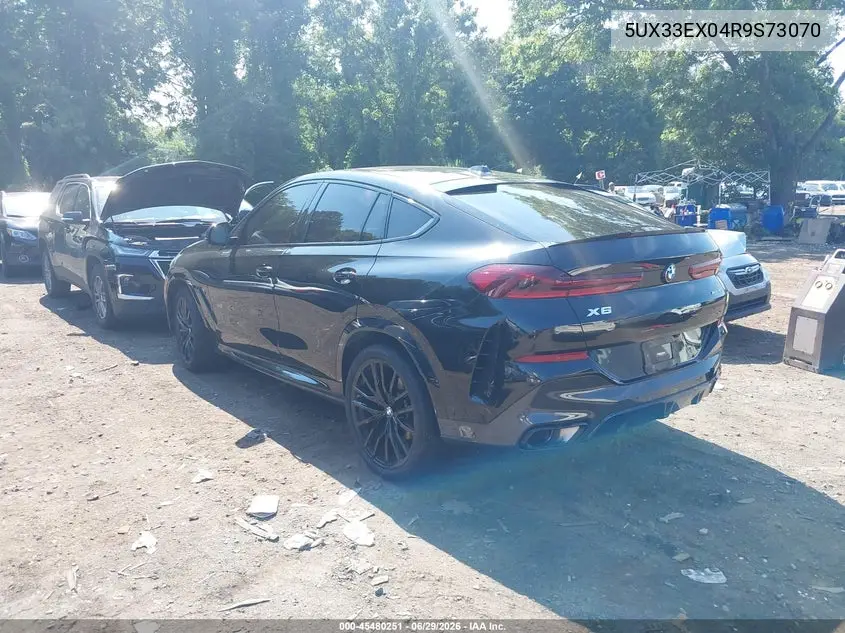 2024 BMW X6 xDrive40I VIN: 5UX33EX04R9S73070 Lot: 45480251