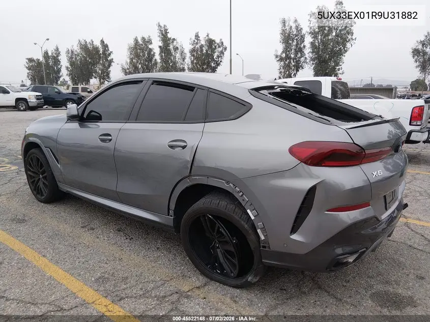 2024 BMW X6 xDrive40I VIN: 5UX33EX01R9U31882 Lot: 45522148
