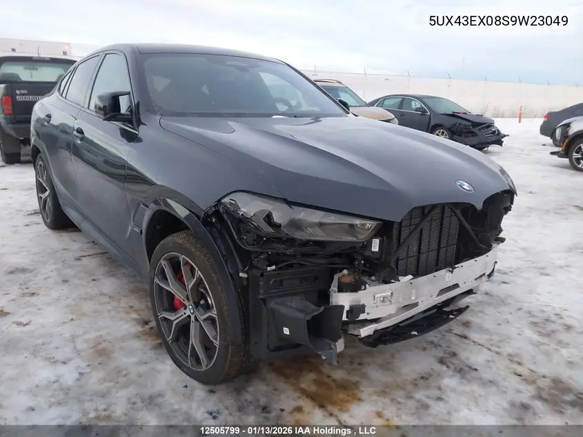 2025 BMW X6 M60I xDrive VIN: 5UX43EX08S9W23049 Lot: 12505799