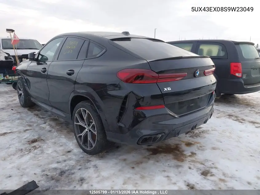 2025 BMW X6 M60I xDrive VIN: 5UX43EX08S9W23049 Lot: 12505799