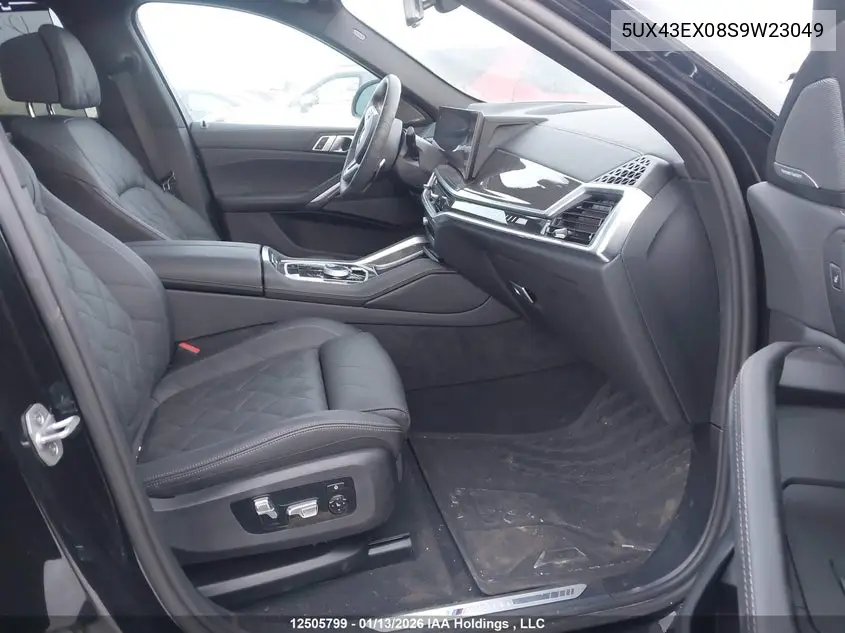 2025 BMW X6 M60I xDrive VIN: 5UX43EX08S9W23049 Lot: 12505799