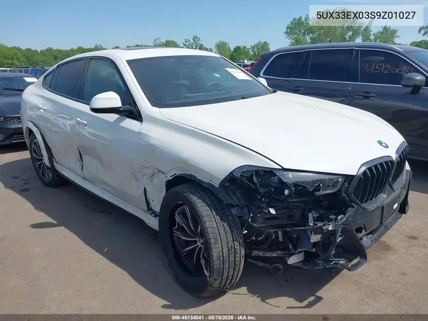 2025 BMW X6 xDrive40I VIN: 5UX33EX03S9Z01027 Lot: 45134041