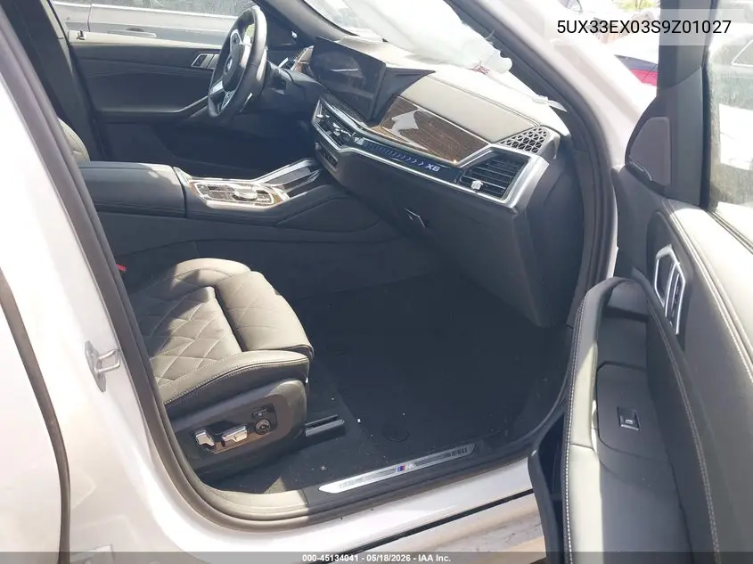 2025 BMW X6 xDrive40I VIN: 5UX33EX03S9Z01027 Lot: 45134041