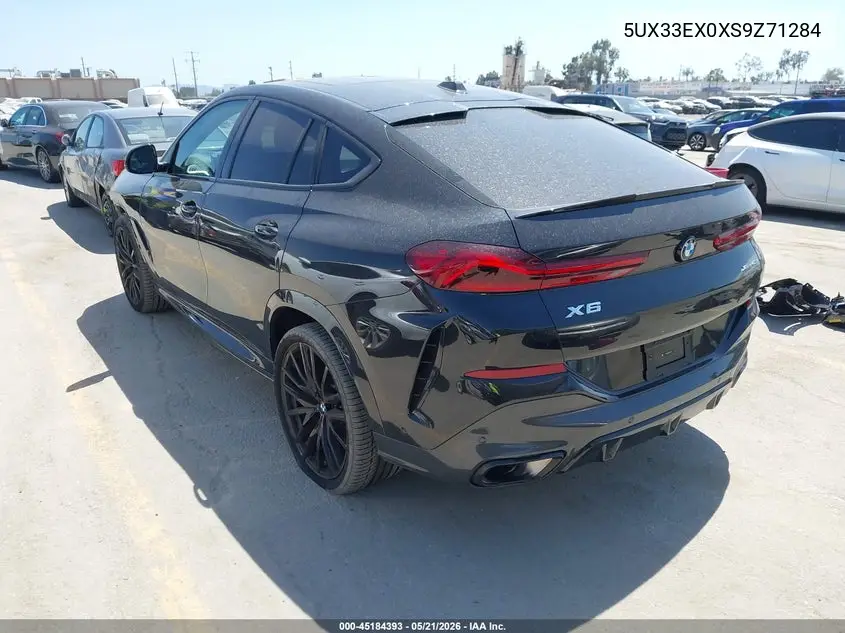 2025 BMW X6 xDrive40I VIN: 5UX33EX0XS9Z71284 Lot: 45184393