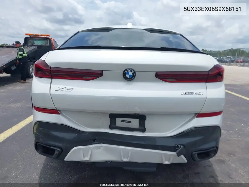 2025 BMW X6 xDrive40I VIN: 5UX33EX06S9X68151 Lot: 45344363