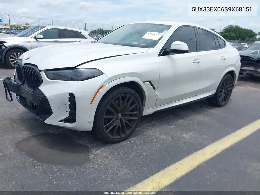 2025 BMW X6 xDrive40I VIN: 5UX33EX06S9X68151 Lot: 45344363
