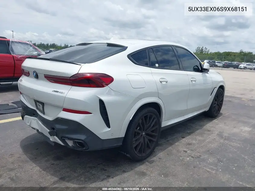 2025 BMW X6 xDrive40I VIN: 5UX33EX06S9X68151 Lot: 45344363