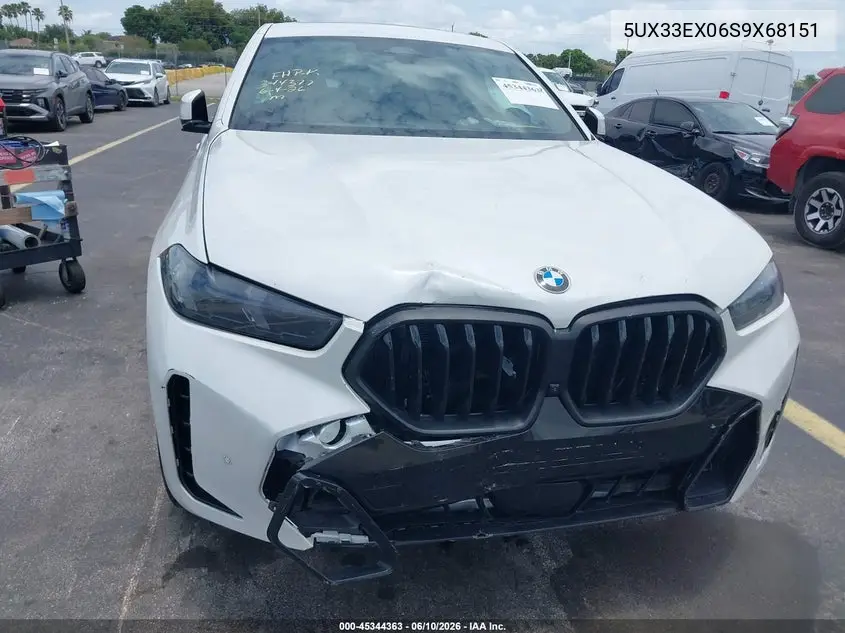 2025 BMW X6 xDrive40I VIN: 5UX33EX06S9X68151 Lot: 45344363