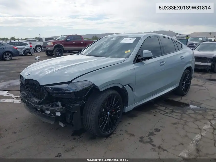 2025 BMW X6 xDrive40I VIN: 5UX33EX01S9W31814 Lot: 45372128