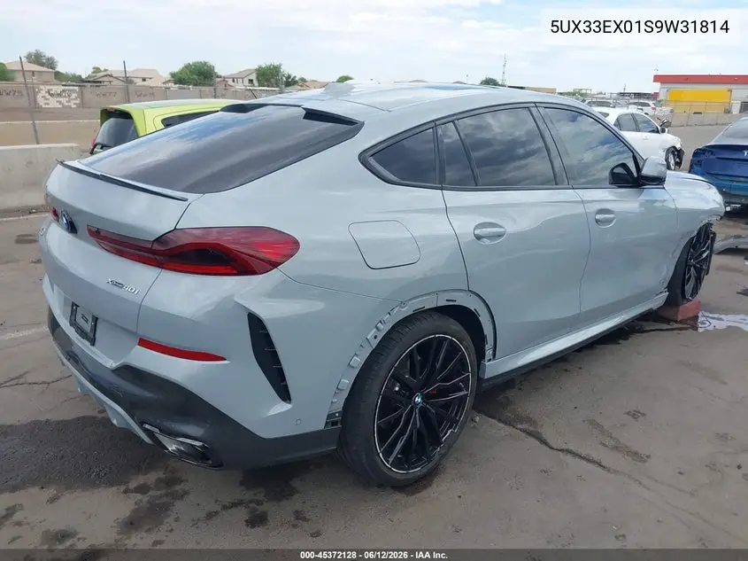 2025 BMW X6 xDrive40I VIN: 5UX33EX01S9W31814 Lot: 45372128