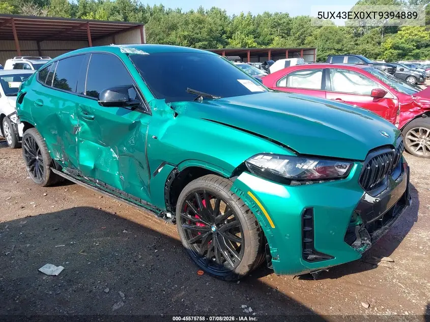 2026 BMW X6 M60I VIN: 5UX43EX0XT9394889 Lot: 45575758
