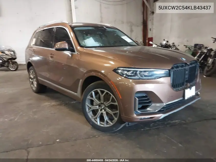2019 BMW X7 xDrive40I VIN: 5UXCW2C54KLB43437 Lot: 44950459