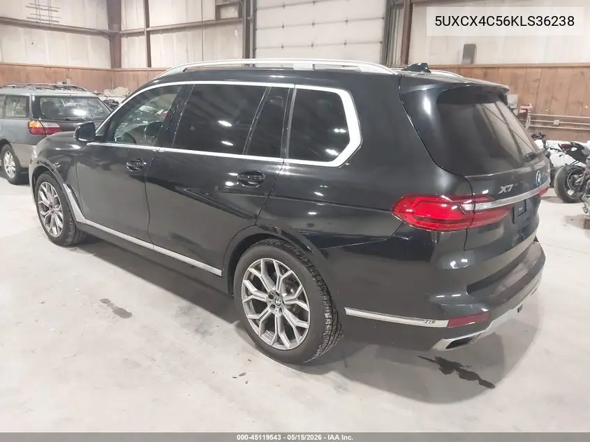 2019 BMW X7 xDrive50I VIN: 5UXCX4C56KLS36238 Lot: 45119543