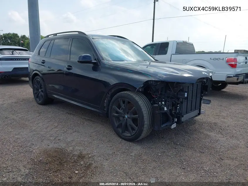 2019 BMW X7 xDrive50I VIN: 5UXCX4C59KLB39571 Lot: 45253814