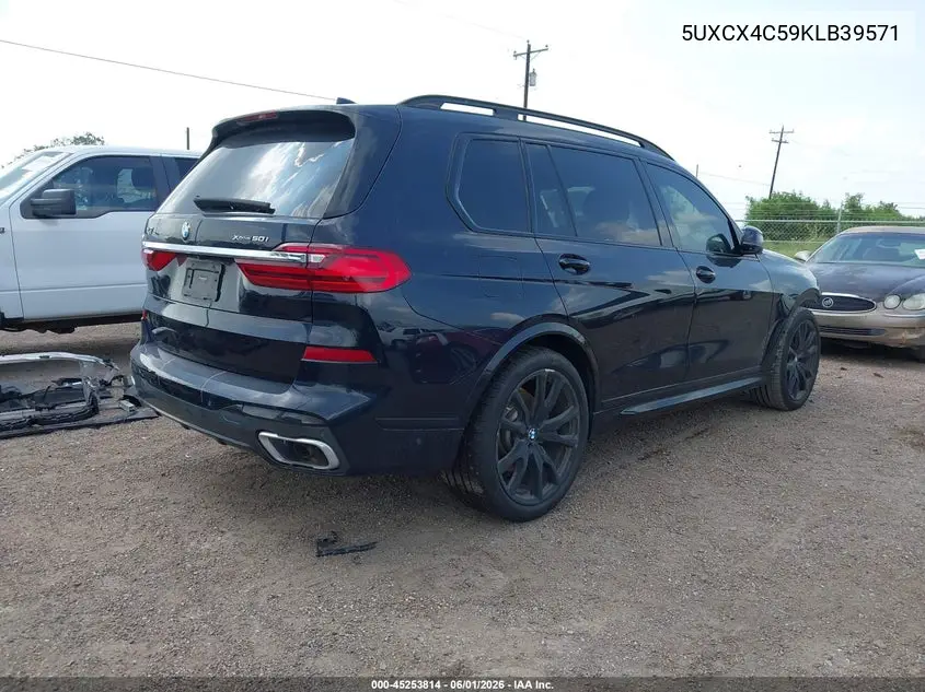 2019 BMW X7 xDrive50I VIN: 5UXCX4C59KLB39571 Lot: 45253814