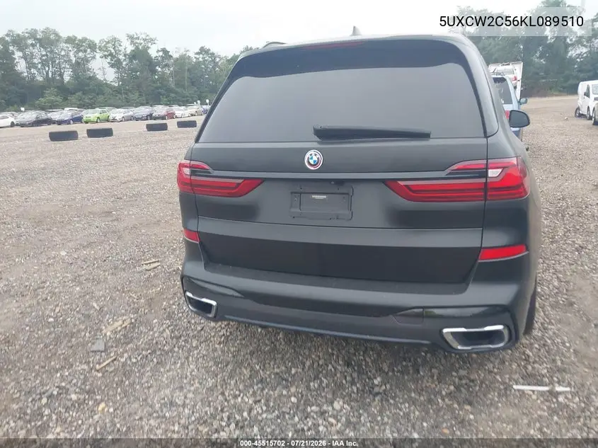 2019 BMW X7 xDrive40I VIN: 5UXCW2C56KL089510 Lot: 45515702