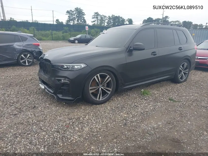 2019 BMW X7 xDrive40I VIN: 5UXCW2C56KL089510 Lot: 45515702