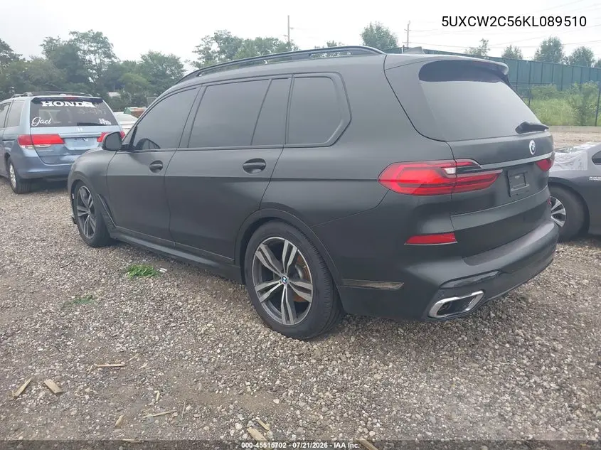 2019 BMW X7 xDrive40I VIN: 5UXCW2C56KL089510 Lot: 45515702