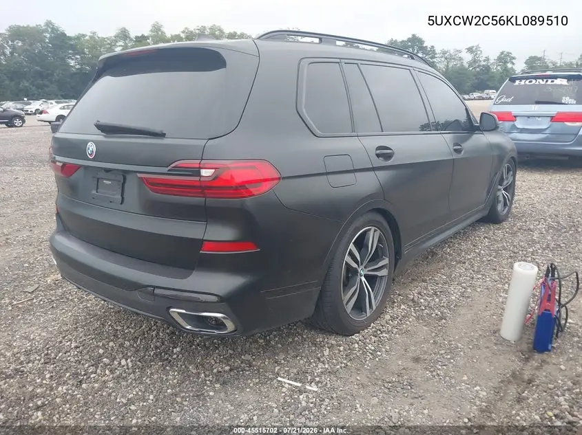 2019 BMW X7 xDrive40I VIN: 5UXCW2C56KL089510 Lot: 45515702