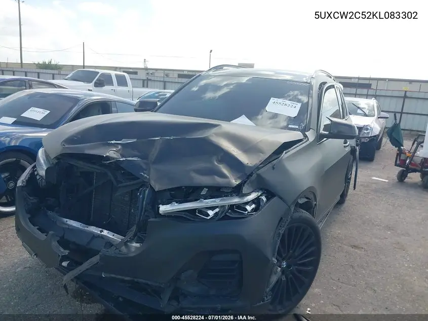 2019 BMW X7 xDrive40I VIN: 5UXCW2C52KL083302 Lot: 45528224