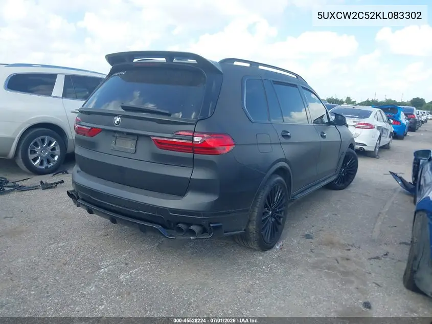 2019 BMW X7 xDrive40I VIN: 5UXCW2C52KL083302 Lot: 45528224