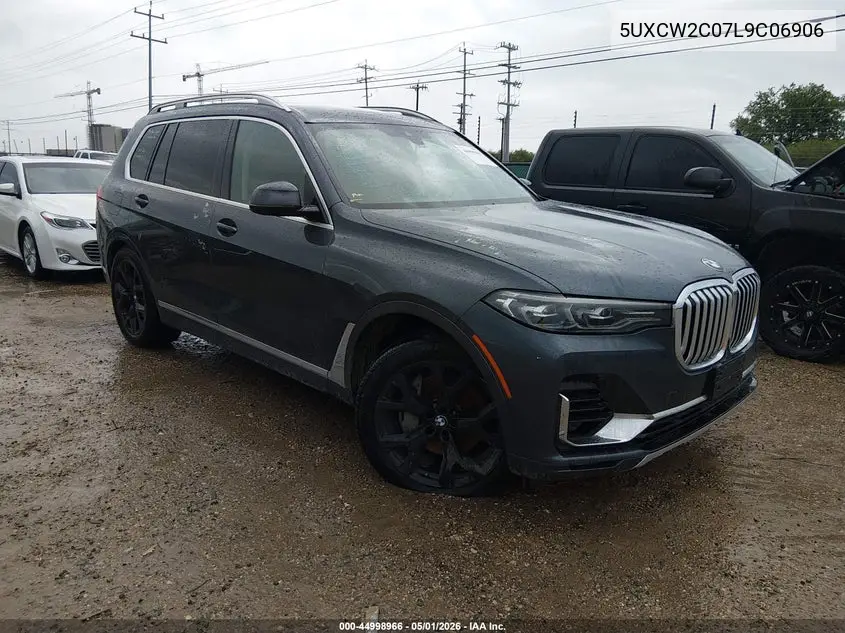 2020 BMW X7 xDrive40I VIN: 5UXCW2C07L9C06906 Lot: 44998966