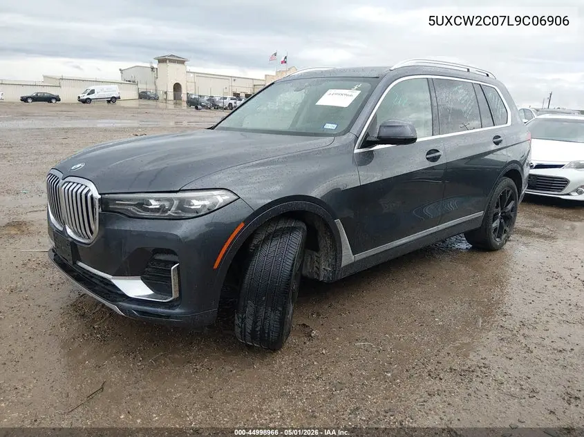 2020 BMW X7 xDrive40I VIN: 5UXCW2C07L9C06906 Lot: 44998966