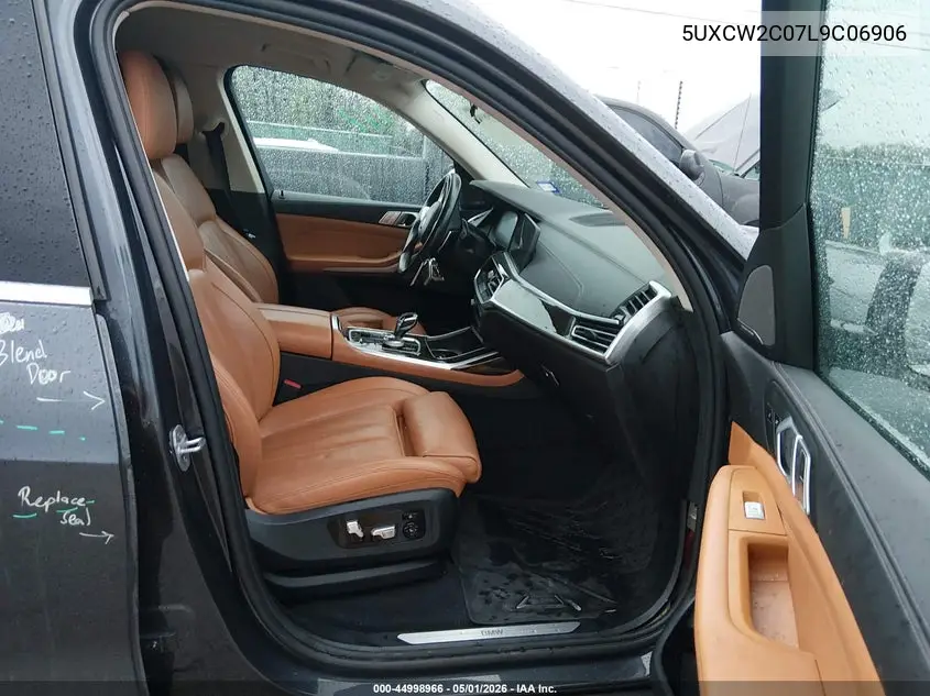 2020 BMW X7 xDrive40I VIN: 5UXCW2C07L9C06906 Lot: 44998966