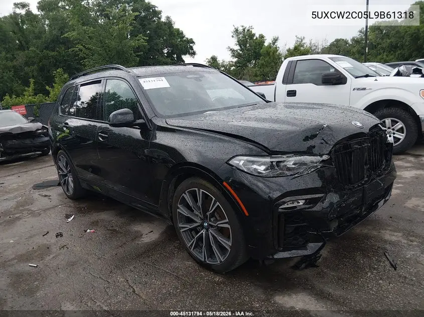 2020 BMW X7 xDrive40I VIN: 5UXCW2C05L9B61318 Lot: 45131794