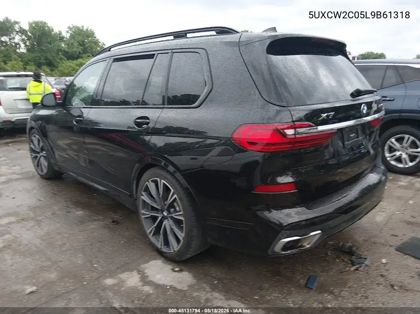 2020 BMW X7 xDrive40I VIN: 5UXCW2C05L9B61318 Lot: 45131794