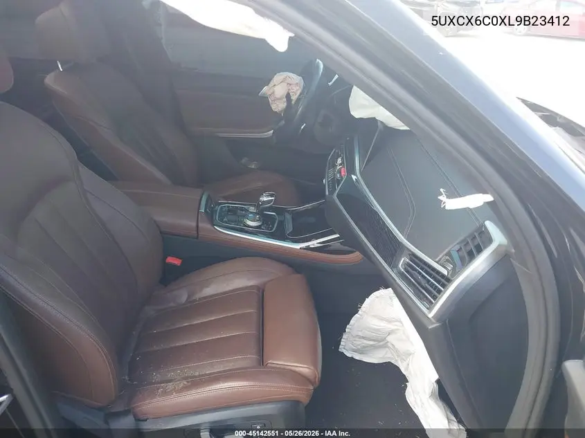 2020 BMW X7 M50I VIN: 5UXCX6C0XL9B23412 Lot: 45142551
