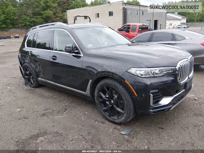 2020 BMW X7 xDrive40I VIN: 5UXCW2C00L9A00052 Lot: 45209027