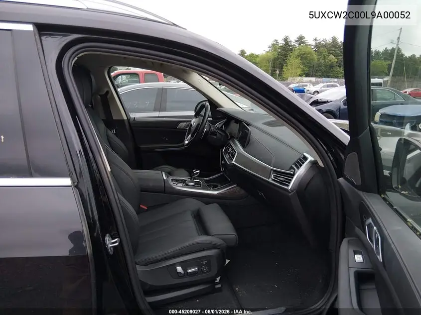 2020 BMW X7 xDrive40I VIN: 5UXCW2C00L9A00052 Lot: 45209027