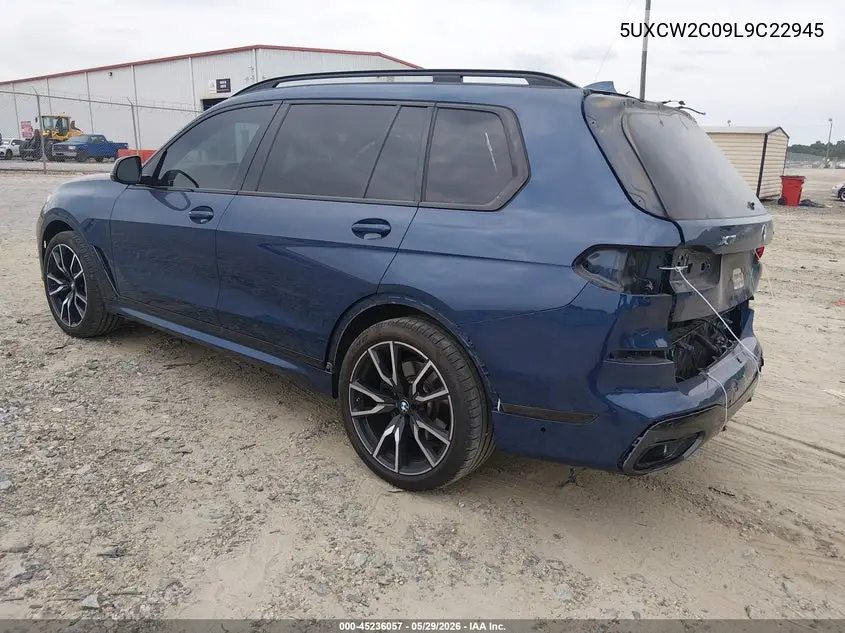 2020 BMW X7 xDrive40I VIN: 5UXCW2C09L9C22945 Lot: 45236057