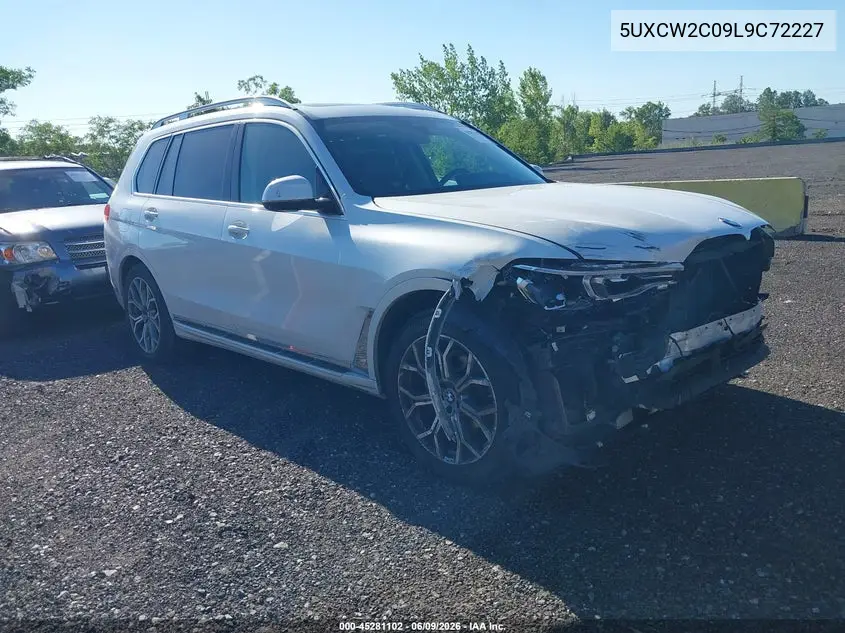 2020 BMW X7 xDrive40I VIN: 5UXCW2C09L9C72227 Lot: 45281102