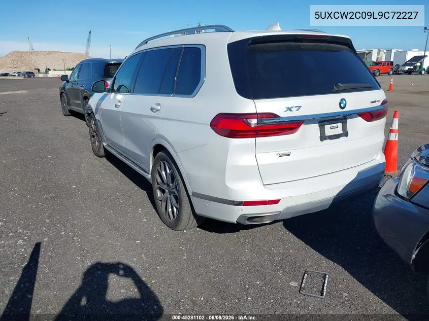 2020 BMW X7 xDrive40I VIN: 5UXCW2C09L9C72227 Lot: 45281102