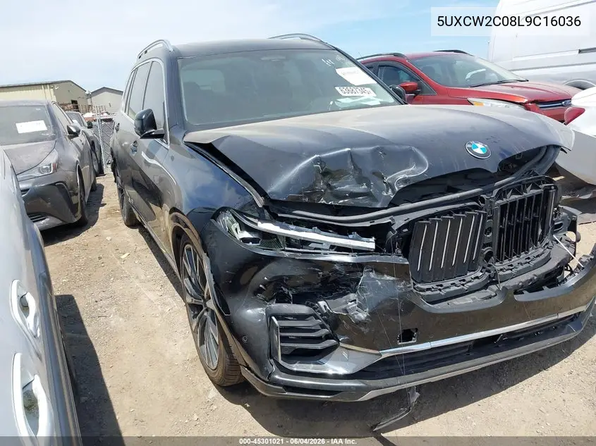 2020 BMW X7 xDrive40I VIN: 5UXCW2C08L9C16036 Lot: 45301021