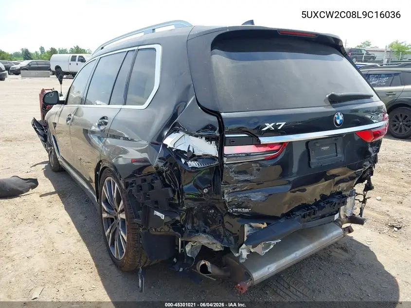 2020 BMW X7 xDrive40I VIN: 5UXCW2C08L9C16036 Lot: 45301021